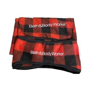 Bath & Body Works Fleece Scarf & Winter Headband Buffalo Plaid